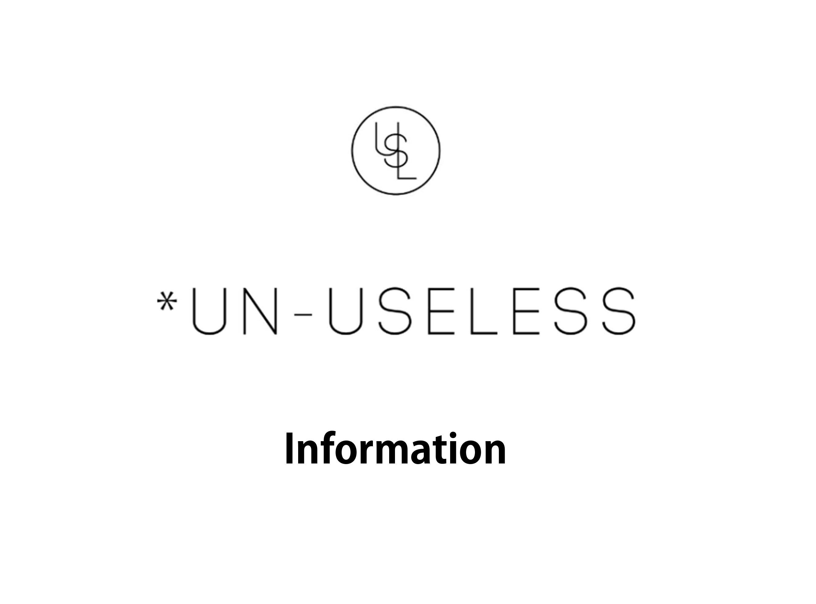 POP-UP期間中の商品の発送について – UN-USELESS（アンユースレス）