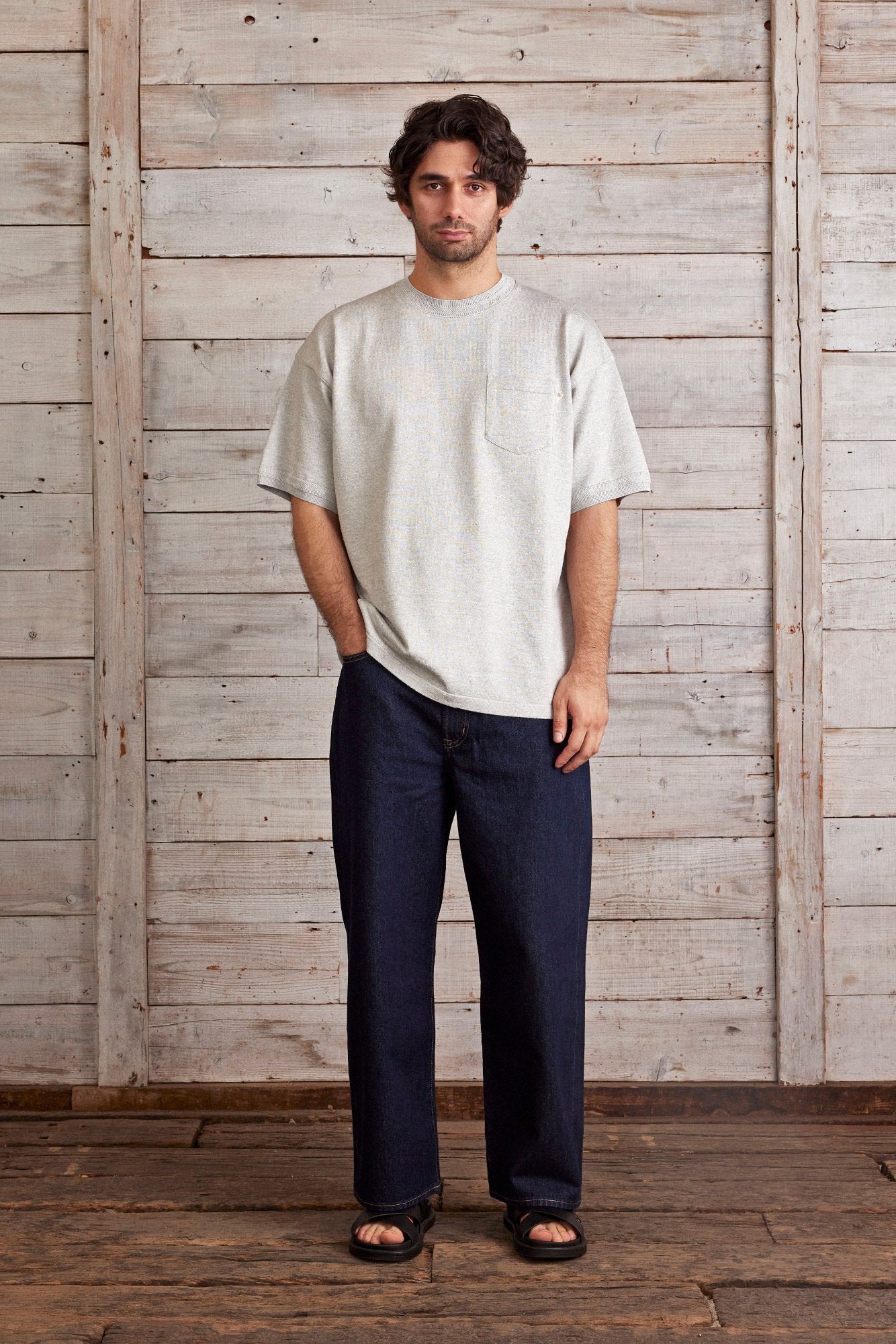USL LINEN POCKET KNITEE リネンポケットニッティー / No,312305-170205