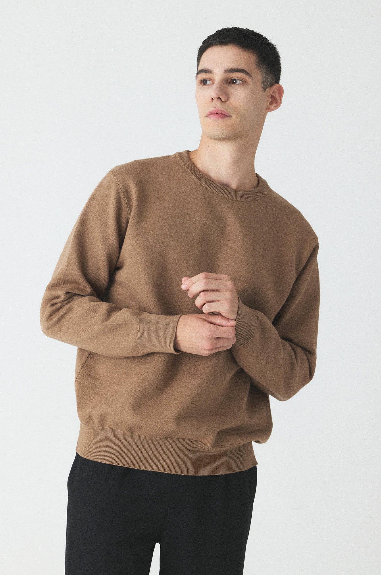 USL PLAIN CREW NECK SWKNIT  / No,3124411-170417