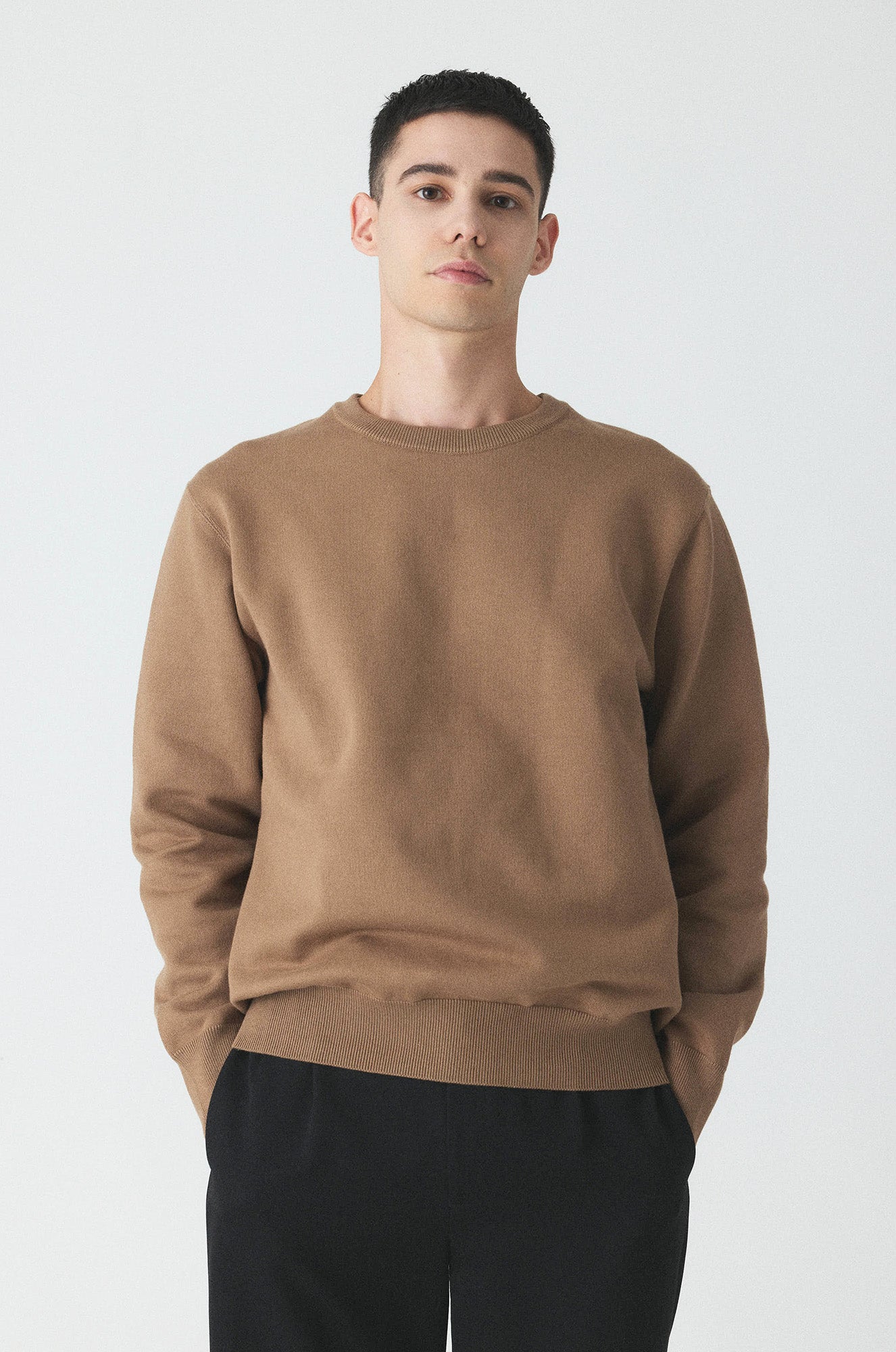 USL PLAIN CREW NECK SWKNIT  / No,3124411-170417