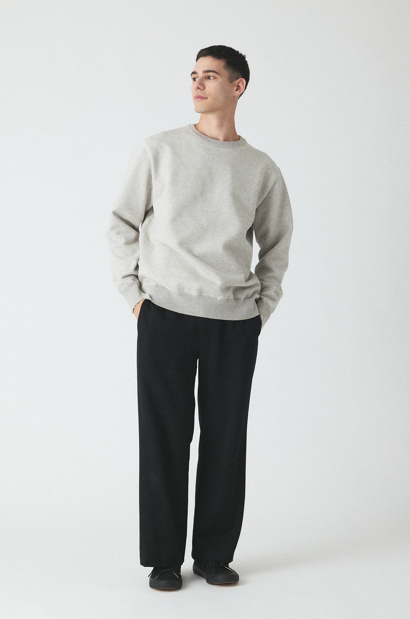 USL PLAIN CREW NECK SWKNIT  / No,3124411-170417