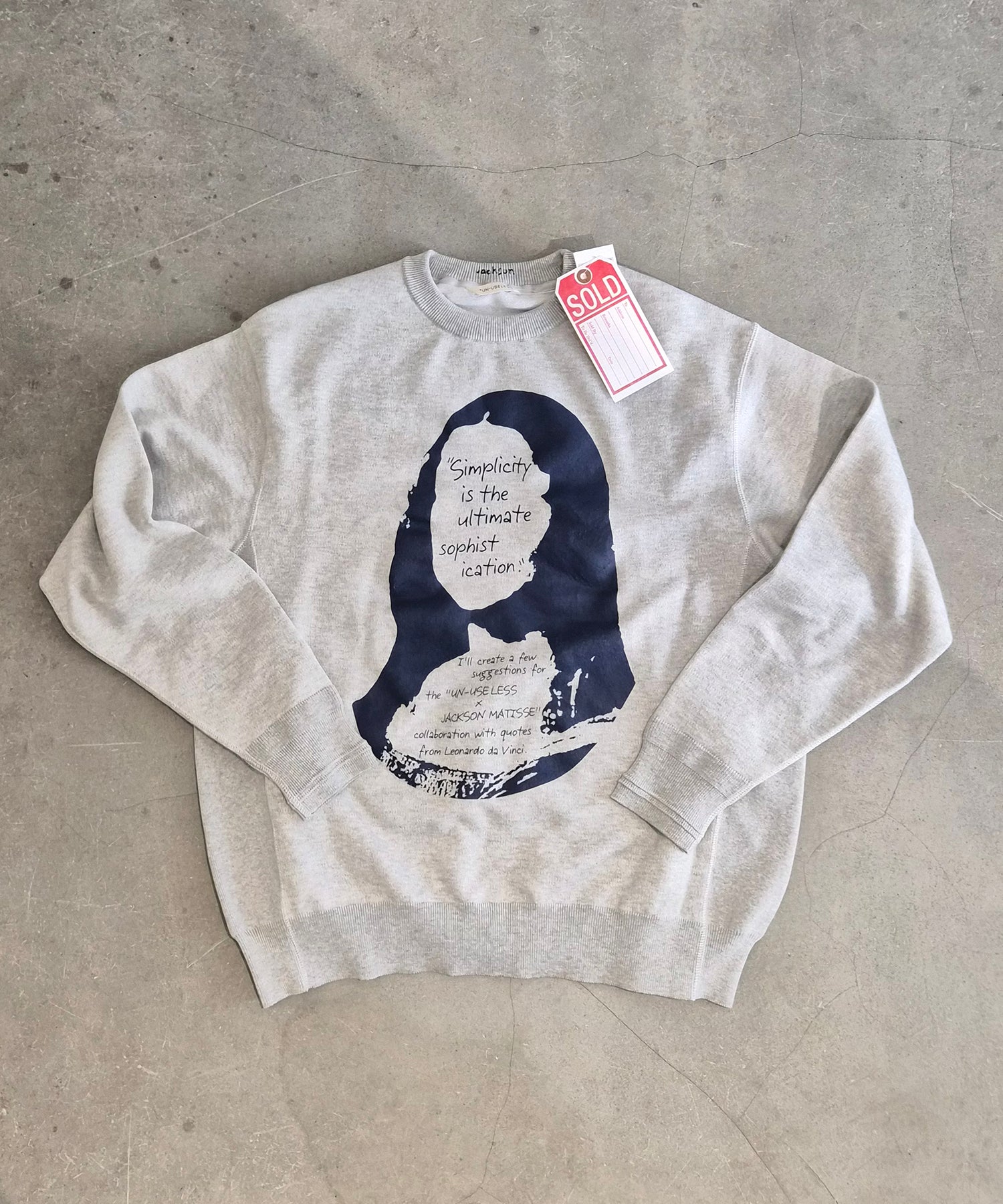 JACKSON MATISSE X UN-USELESS  MONALISA  CREW NECK SWKNIT (LIGHT WEIGHT Ver. ) /  No,JM26SSUN01