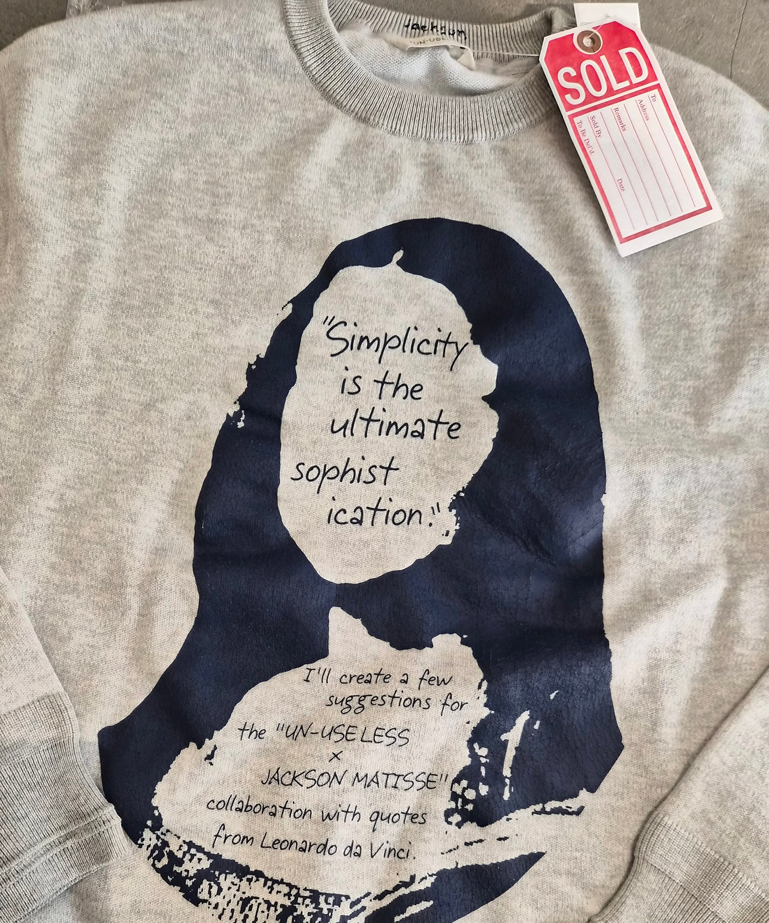 JACKSON MATISSE X UN-USELESS  MONALISA  CREW NECK SWKNIT (LIGHT WEIGHT Ver. ) /  No,JM26SSUN01