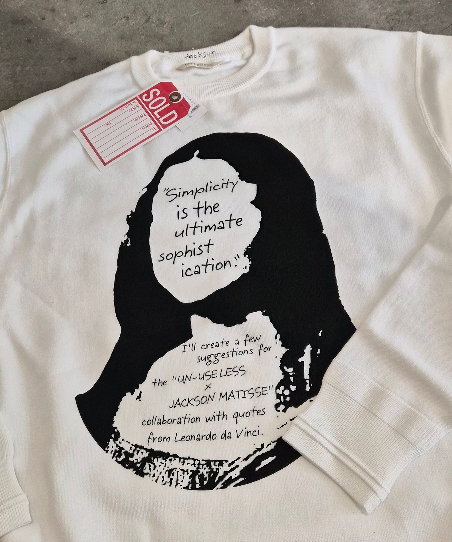 JACKSON MATISSE X UN-USELESS  MONALISA  CREW NECK SWKNIT (LIGHT WEIGHT Ver. ) /  No,JM26SSUN01