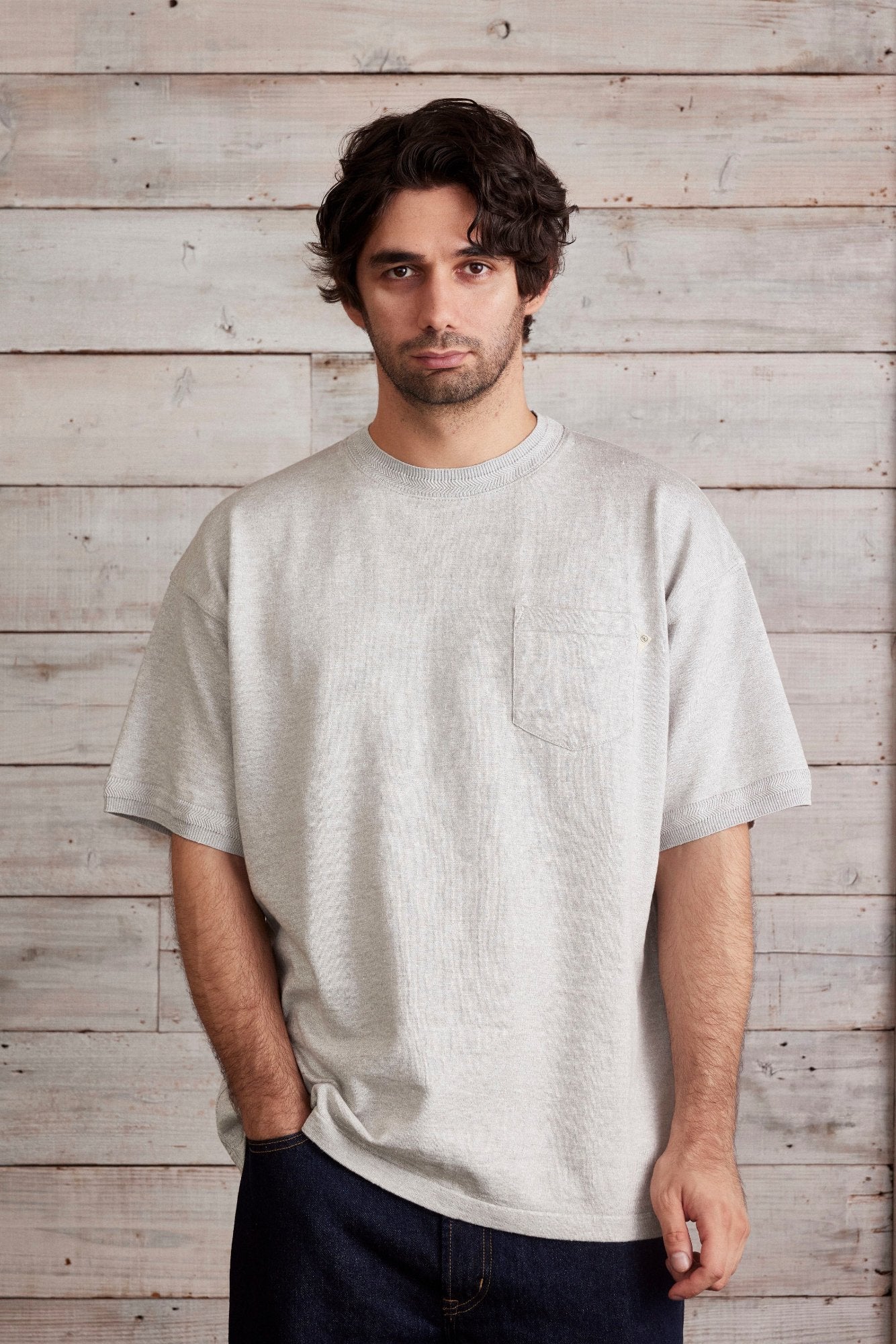 USL LINEN POCKET KNITEE リネンポケットニッティー / No,312305-170205