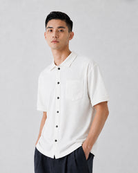 USL LINEN  KNITEE SHIRT リネンニッティーシャツ / No,3126407-170233
