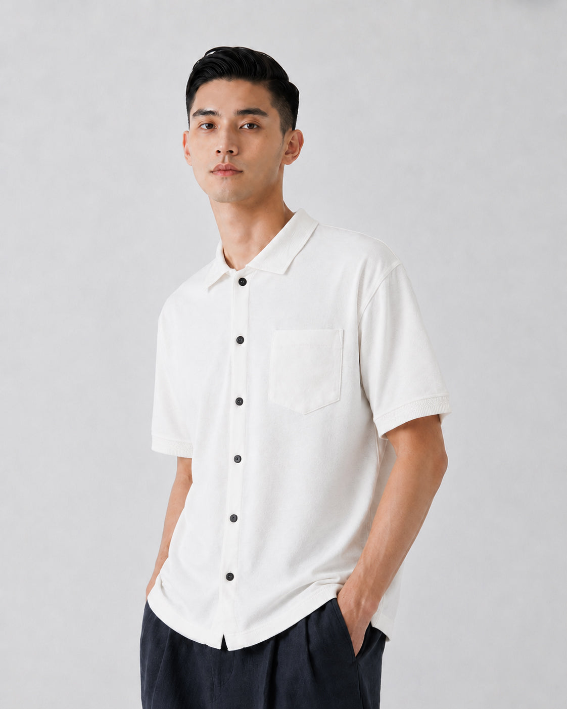 USL LINEN  KNITEE SHIRT リネンニッティーシャツ / No,3126407-170233