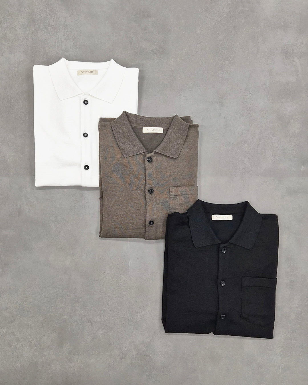 USL LINEN  KNITEE SHIRT リネンニッティーシャツ / No,3126407-170233