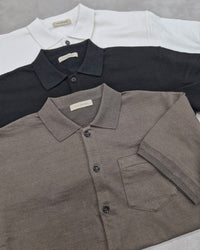 USL LINEN  KNITEE SHIRT リネンニッティーシャツ / No,3126407-170233