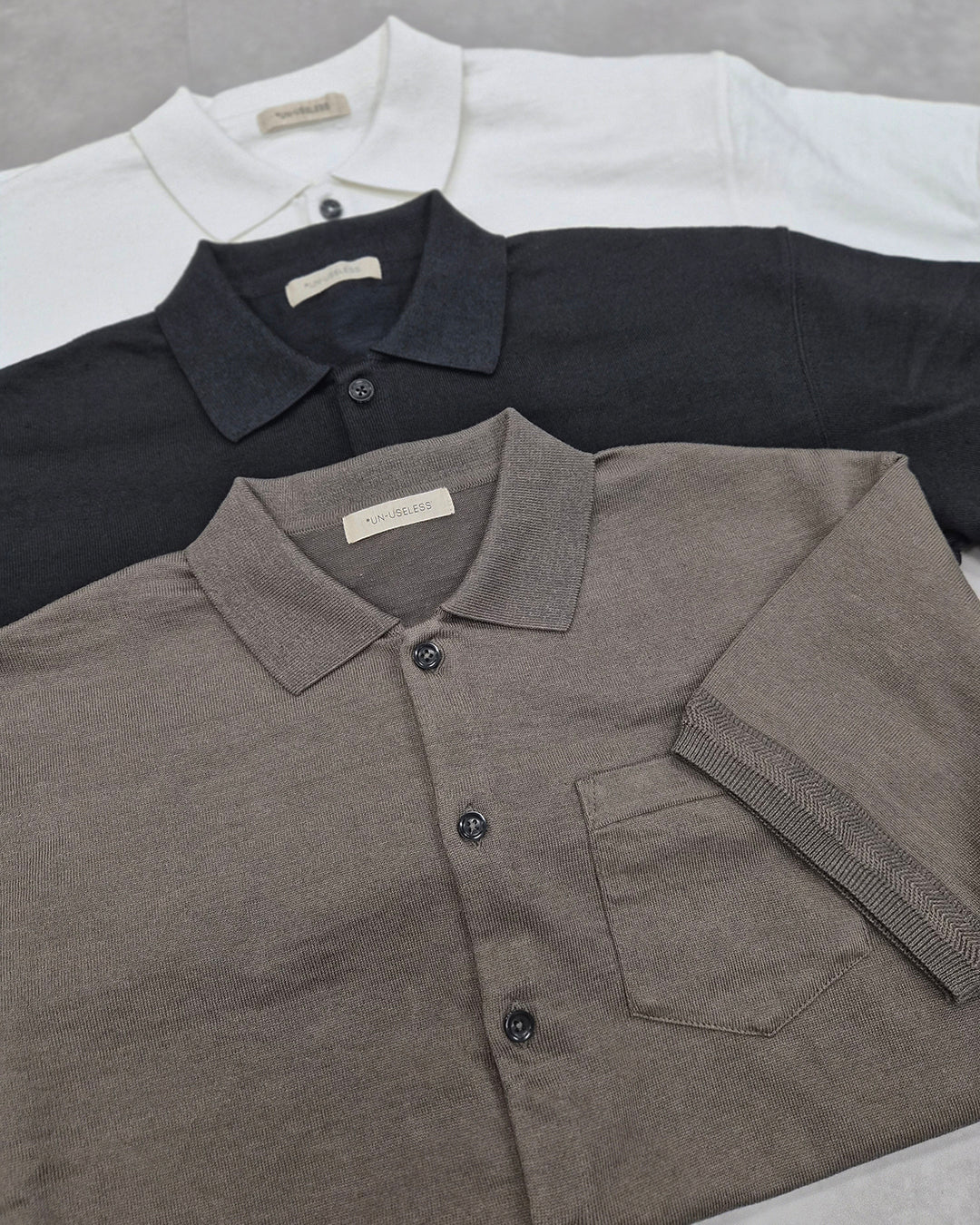 USL LINEN  KNITEE SHIRT リネンニッティーシャツ / No,3126407-170233