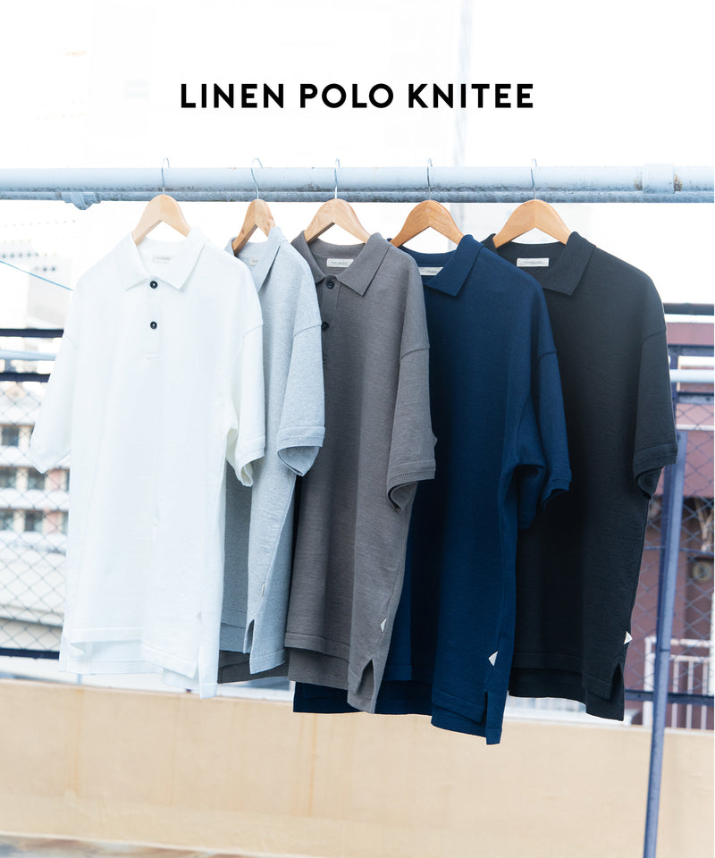 USL LINEN POLO KNITEE / No,3125405-170218