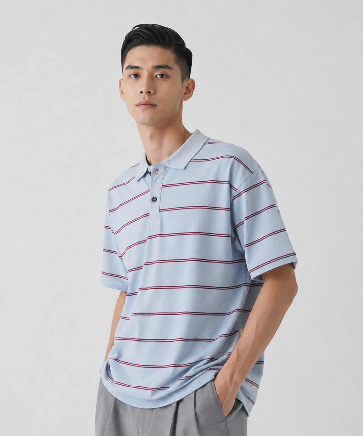 USL LINEN POLO KNITEE リネンポロニッティー / No,3125405-170218