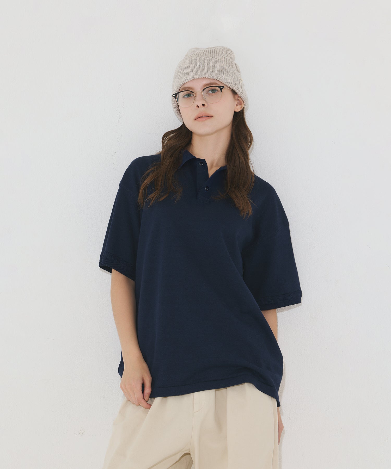 USL LINEN POLO KNITEE リネンポロニッティー / No,3125405-170218